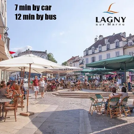 Apartament Design Et Rustique, Centre-ville, 10 Min Disney Montévrain